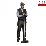 Man with broom